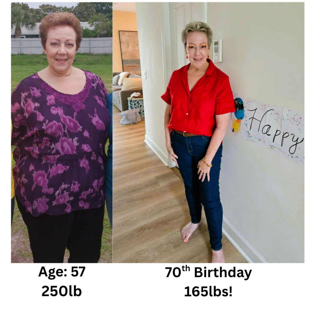 Elizabeth before and after carnivore diet